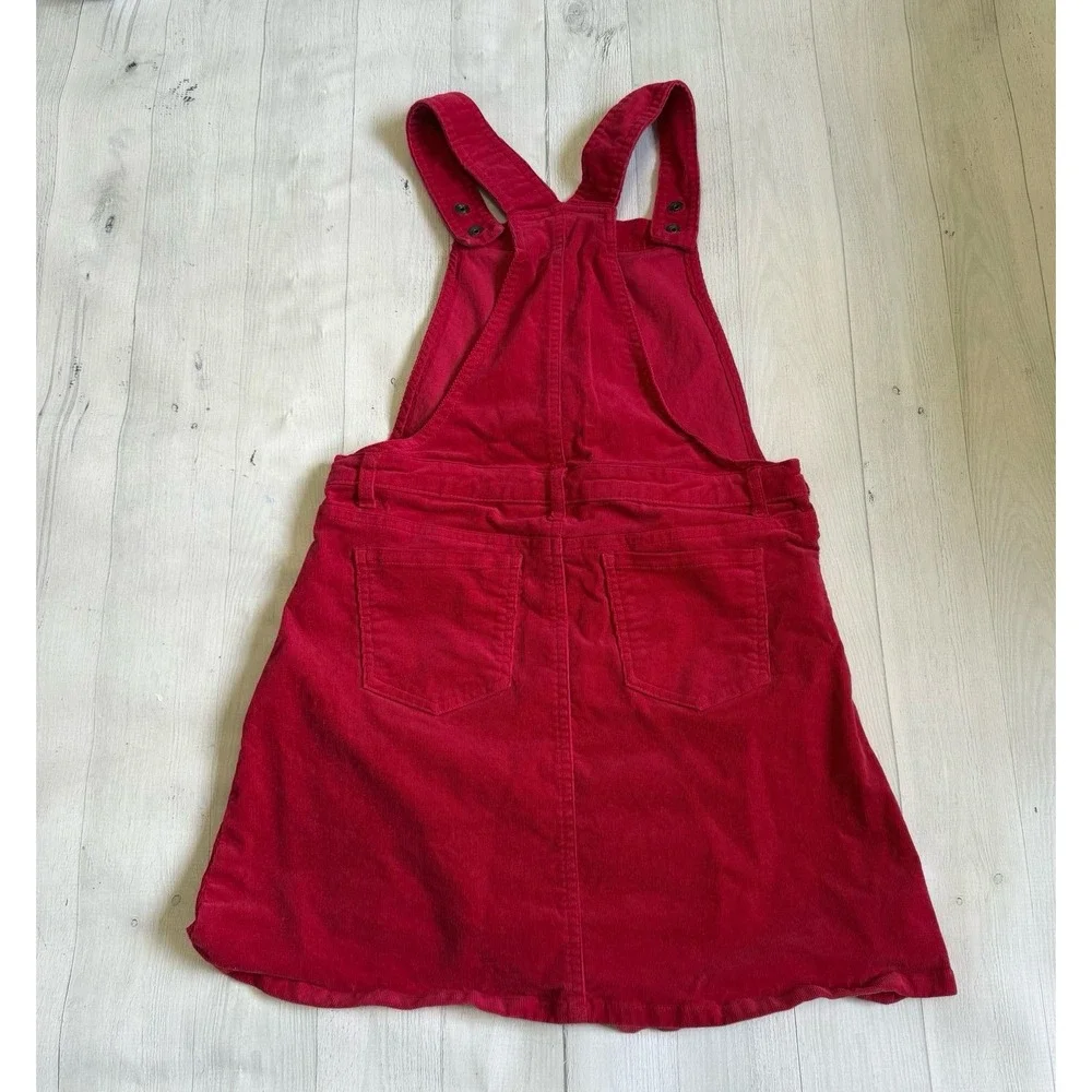 Gymboree Girls red Apple Corduroy‎ Skirtall dress jumper Teacher's Favorite 10